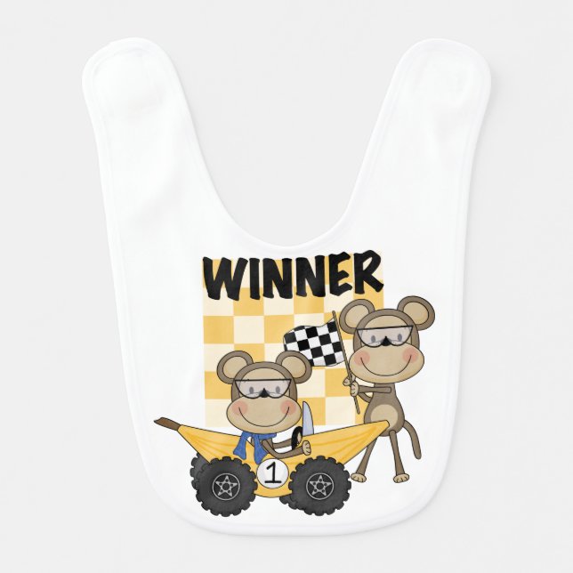 Monkey Banana Racers Winner Bib (Front)