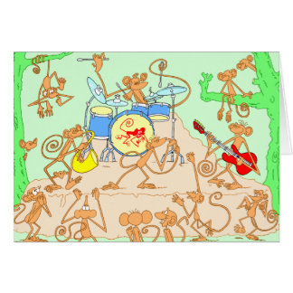 Monkey Band Cards