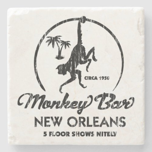 Monkey Bar New Orleans Stone Coaster