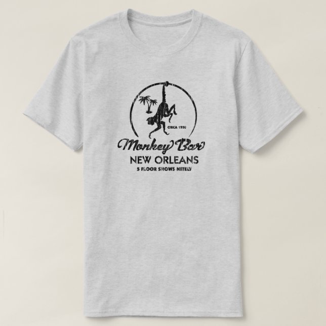 Monkey Bar New Orleans T-Shirt (Design Front)