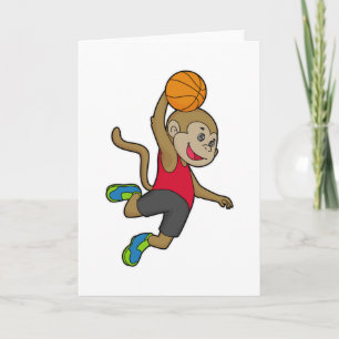 Monkey Basketball player Basketball Card