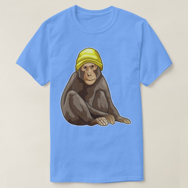 Monkey Beanie T-Shirt (Design Front)