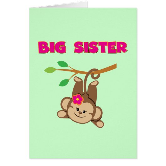 Monkey Big Sister Cards (Front)