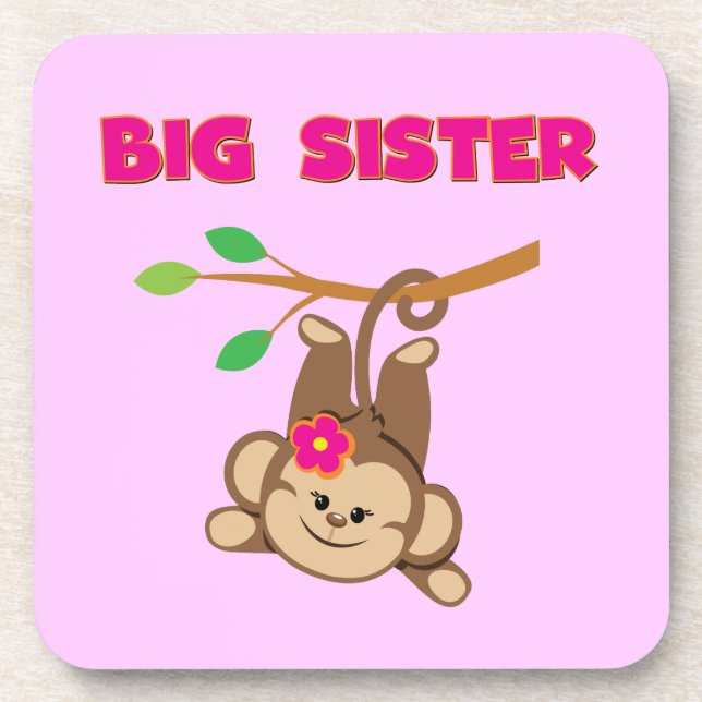 Monkey Big Sister Drink Coaster (Front)
