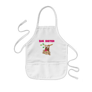 Monkey Big Sister Kids' Apron