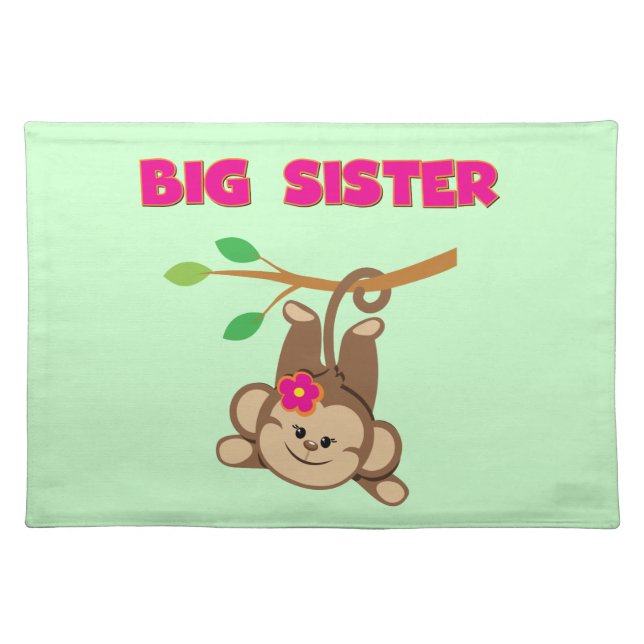 Monkey Big Sister Placemat (Front)
