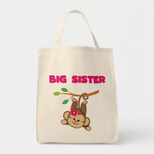 Monkey Big Sister Tote Bag