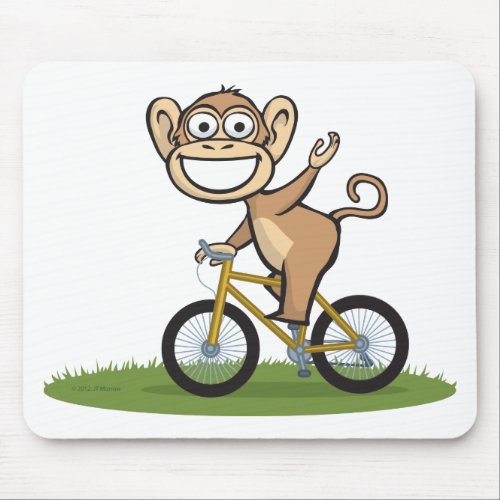 Monkey Biker Mouse Pad