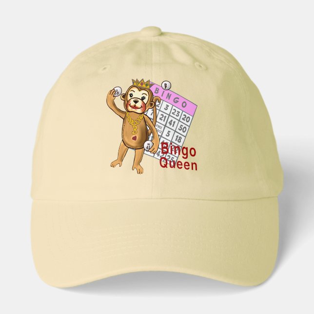 Monkey Bingo Queen Hat (Front)