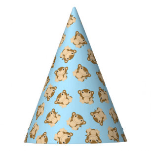 Monkey Birthday Party Blue Hat