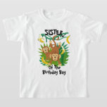 Monkey Birthday Shirt Sister Monkey Birthday<br><div class="desc">Celebrate birthday with this special t-shirt,  personalized design</div>