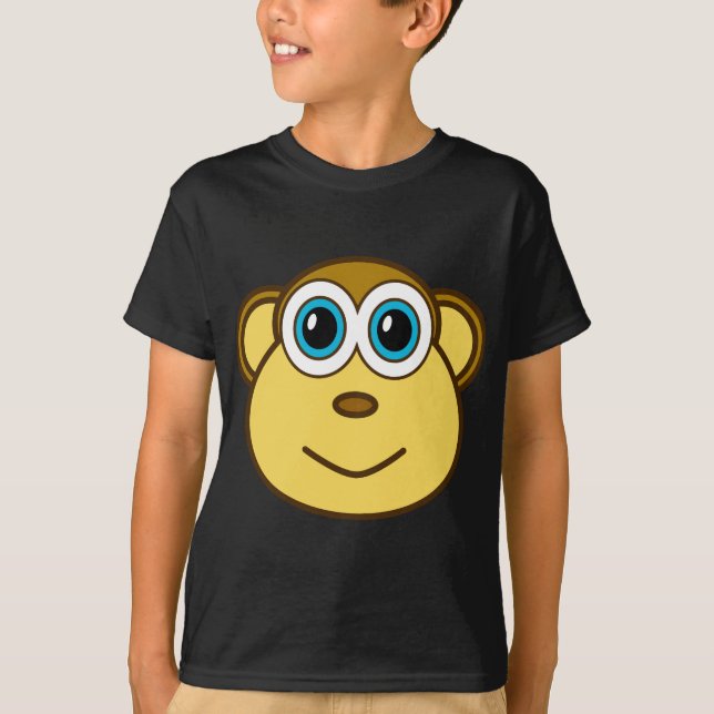 Monkey Bizness Face Design T-Shirt (Front)