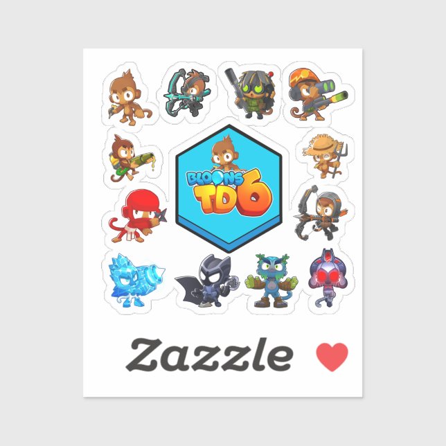 Monkey Bloons Td 6 Sticker (Sheet)