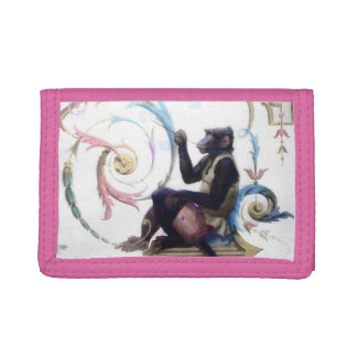 Monkey Blowing Bubbles Tri-fold Wallet