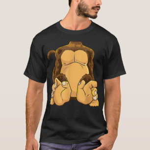 Monkey Body Costume Headless Chimpanzee Funny Ape T-Shirt