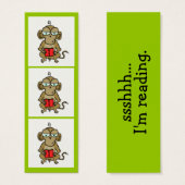 Monkey Bookmark (Front & Back)