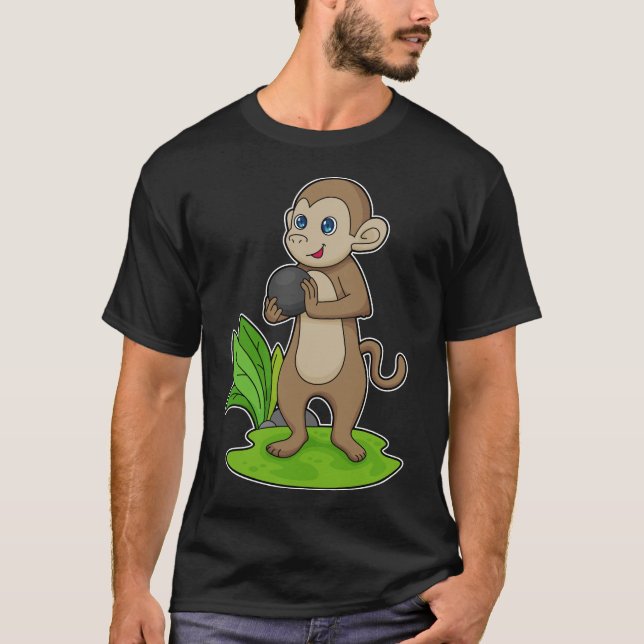 Monkey Bowling Bowling ball T-Shirt (Front)