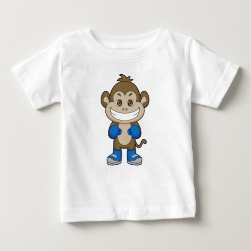 Monkey Boxing Boxer Boxing gloves Baby T_Shirt