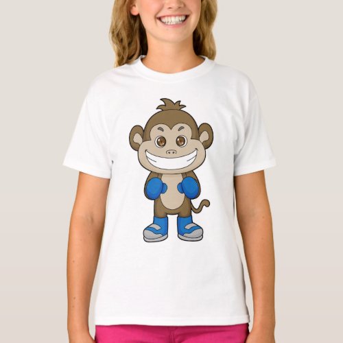 Monkey Boxing Boxer Boxing gloves T_Shirt