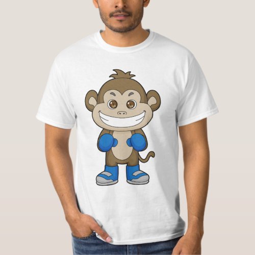 Monkey Boxing Boxer Boxing gloves T_Shirt