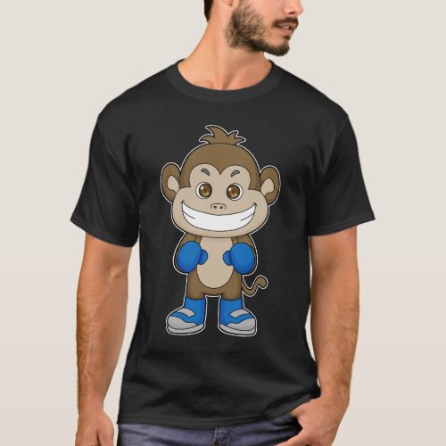 Monkey Boxing Boxer Boxing gloves T_Shirt