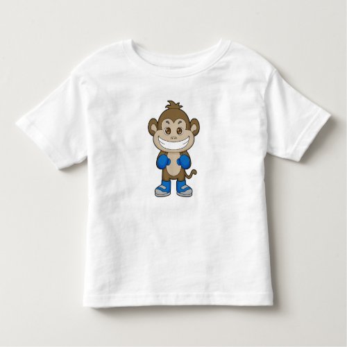 Monkey Boxing Boxer Boxing gloves Toddler T_shirt