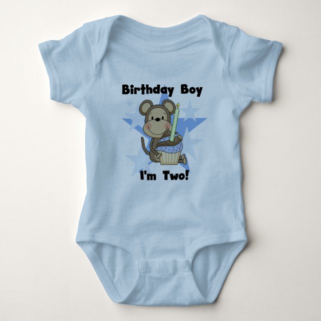 Monkey Boy 2nd Birthday Tshirts and Gifts (Front)