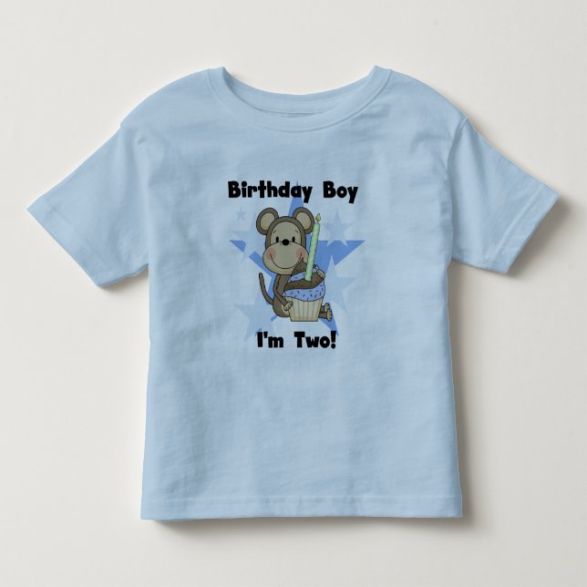 Monkey Boy 2nd Birthday Tshirts and Gifts (Front)