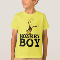 MONKEY BOY, FUNNY BOYS KIDS T-SHIRTS