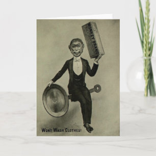 "Monkey Brand Soap Advertisement" Greeting Card