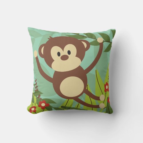 Monkey Business 16 x 16 Pillow