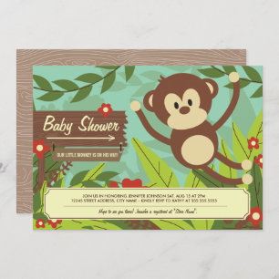 Monkey Business Baby Shower Invites