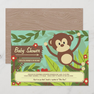 Monkey Business Baby Shower Invites