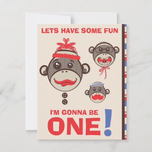 Monkey Business Birthday Party Invitation