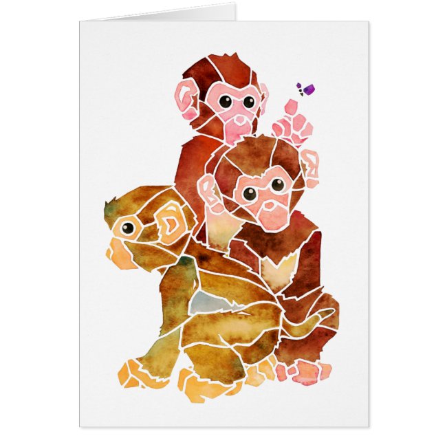 "Monkey Business" Card