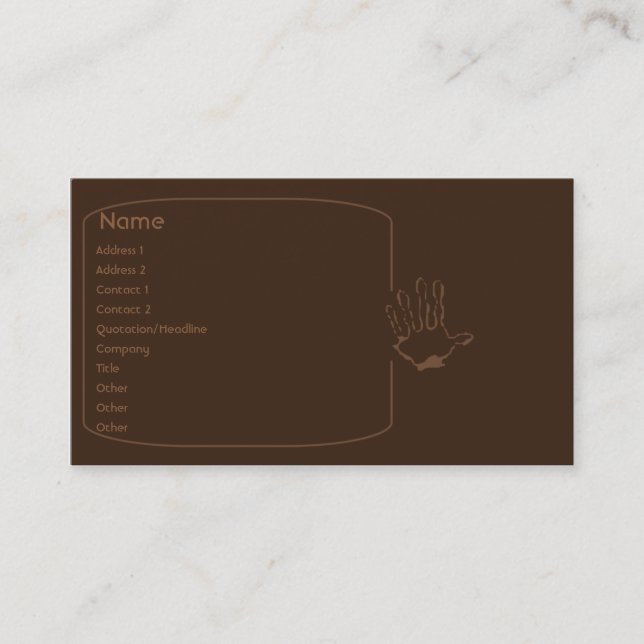 Monkey - Business Card (Front)