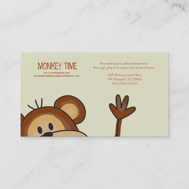 MONKEY Business Card | Zazzle