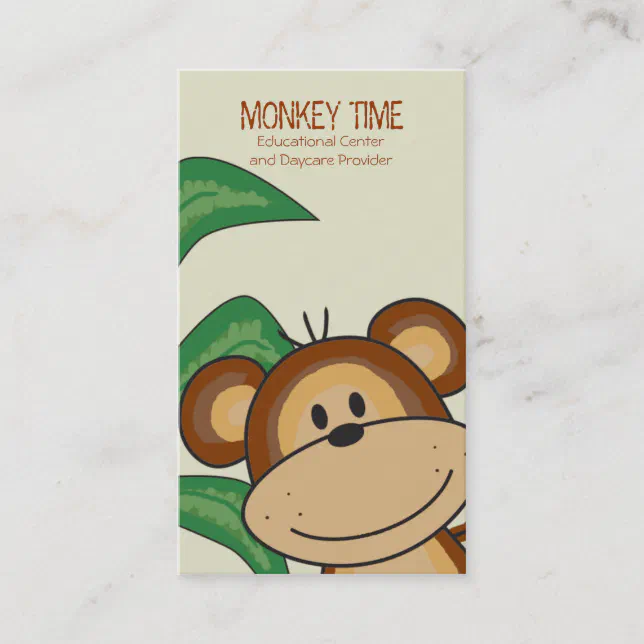 プロフ必読⭐︎monkey MONKEY Business Card | Zazzle