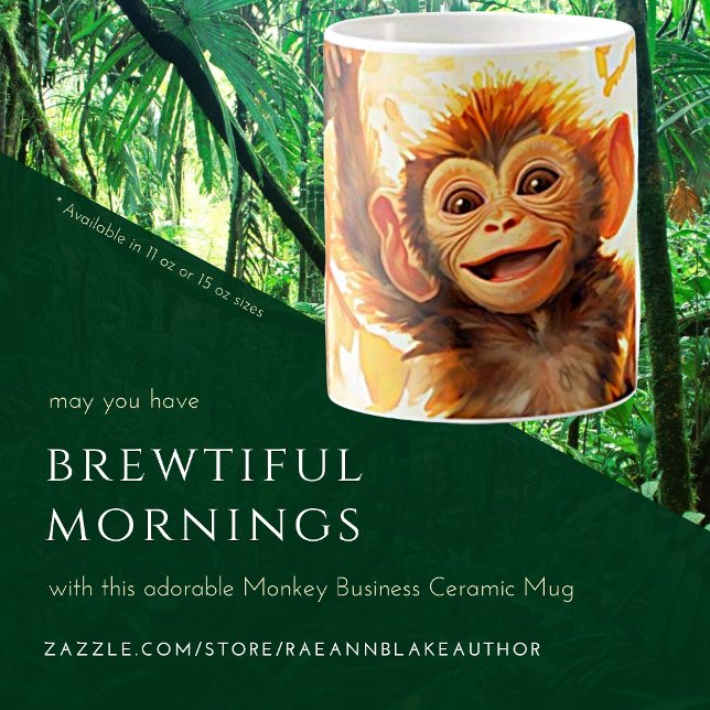 Monkey Business Ceramic Mug (Creator Uploaded)