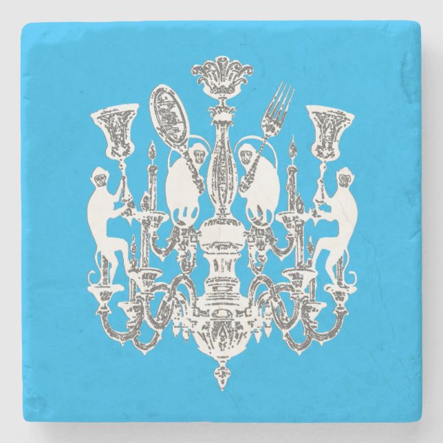 Monkey Business - CHANGE COLOR / Stone Coaster (Front)