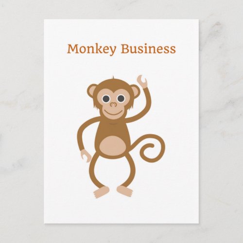 Monkey Business Cheeky Postcard Greeting Card