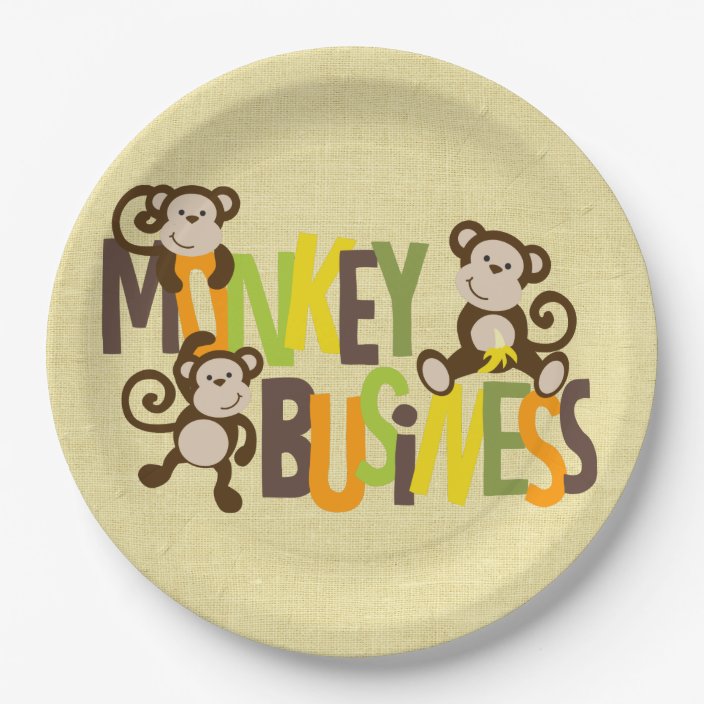 paper plate monkey