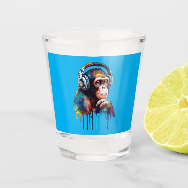 Monkey Business Shot Glass (Front)