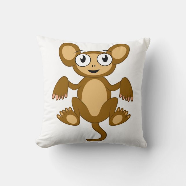 MONKEY BUSINESS THROW PILLOW (Front)