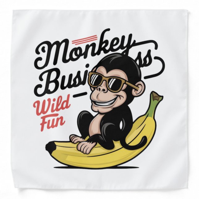 Monkey Business,Wild Fun Bandana (Front)