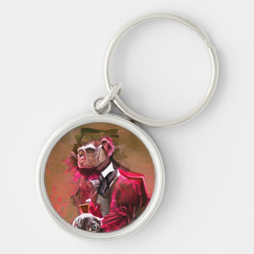 Monkey Butler Keychain