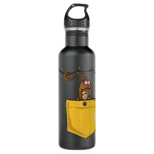 Monkey Butt in Pocket Funny Cute Animal Zoo Monkey Stainless Steel Water Bottle