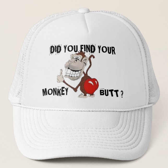 MONKEY BUTT TRUCKER HAT (Front)