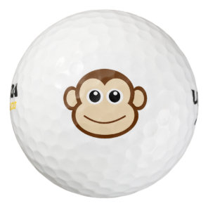 Monkey Cartoon Golf Balls