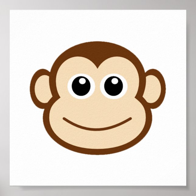 Monkey Cartoon Poster (Front)